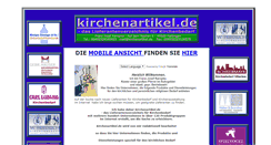 Desktop Screenshot of kirchenartikel.de