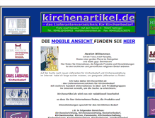 Tablet Screenshot of kirchenartikel.de